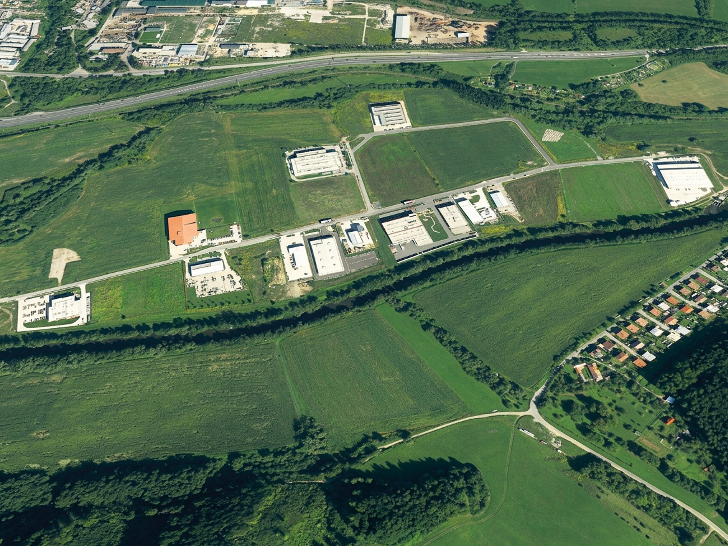 Letecký pohľad na Industrial Park Banská Bystrica